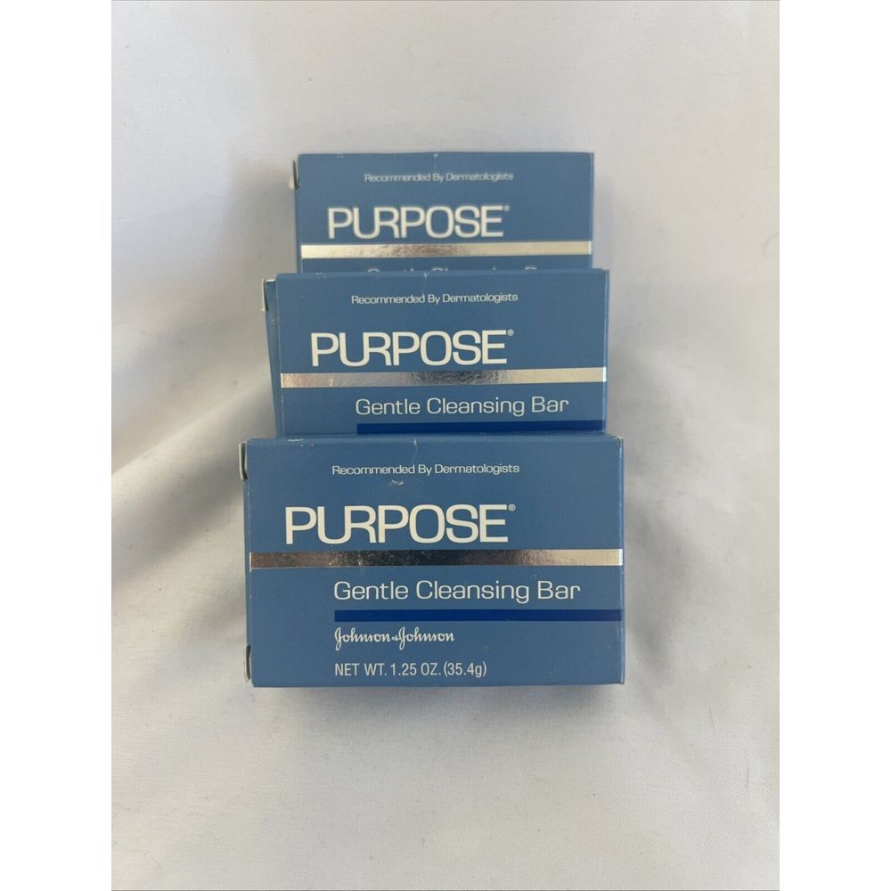 Purpose Gentle Cleansing Bar 1.25 Oz Lot Of 3 Travel Size